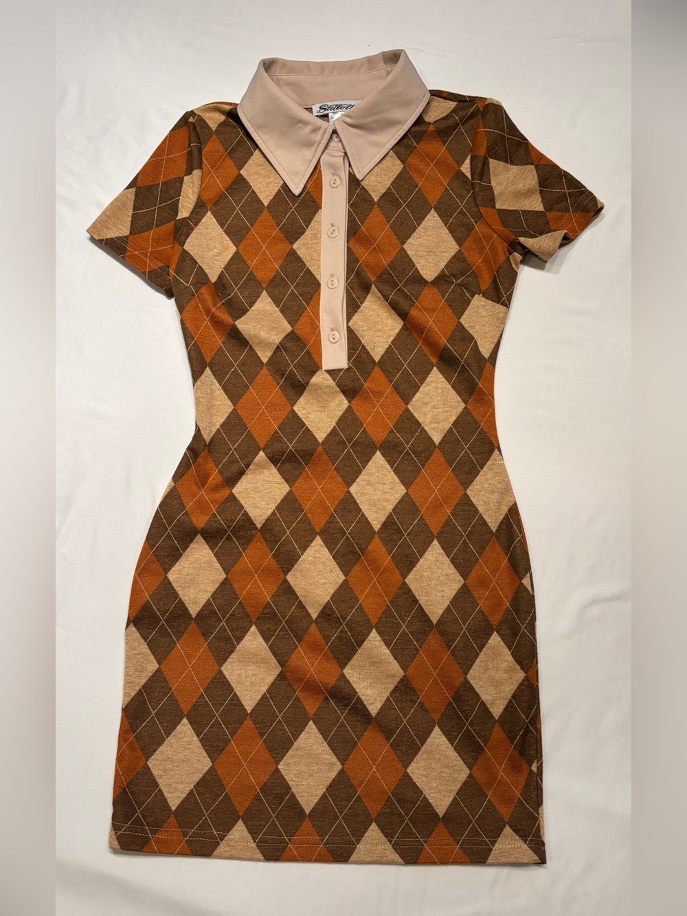 Argyle Polo Mini Dress Sz. Small